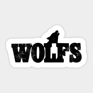 Retro Vintage Wolfs Gay Bar San Diego California Sticker